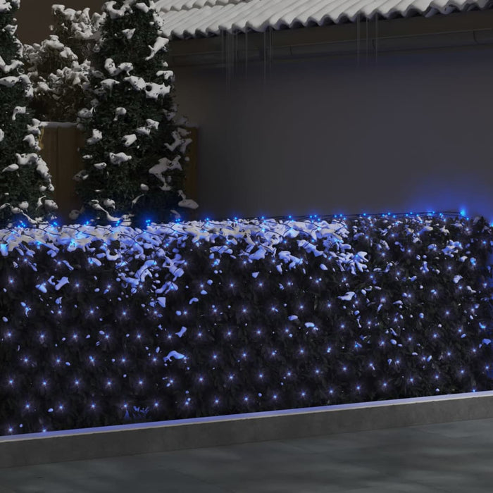 Rete Luci di Natale Blu Chiaro 3x2m 204 LED Interni Esterni 328774