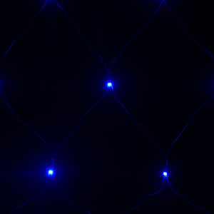 Rete Luci di Natale Blu Chiaro 3x2m 204 LED Interni Esterni 328774