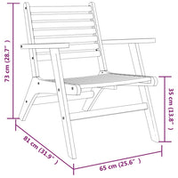 Sedie da Giardino 2 pz in Legno Massello d'Acacia  cod mxl 36278