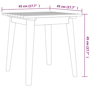 Set da Bistrot 3 pz in Legno Massello di Acacia cod mxl 39358