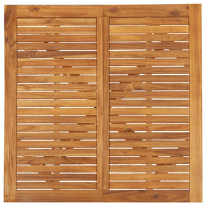 Tavolo da Giardino 110x110x75 cm in Legno Massello Di Acacia cod mxl 34216