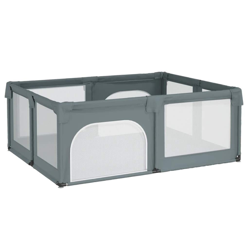 Box per Bambini con 2 Porte Grigio Chiaro Tessuto Oxford 10307