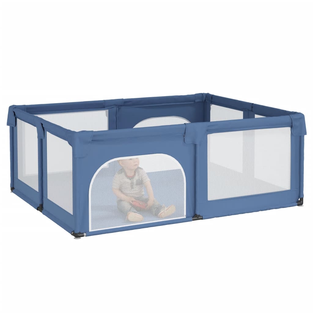 Box per Bambini con 2 Porte Blu Chiaro in Tessuto Oxford 10309