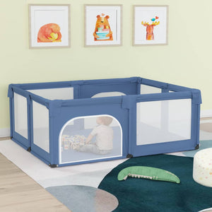 Box per Bambini con 2 Porte Blu Chiaro in Tessuto Oxford 10309