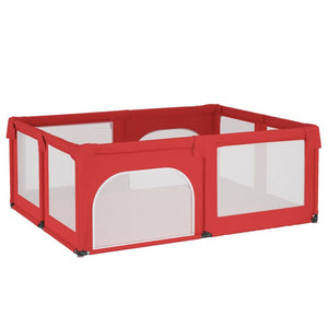 Box per Bambini con 2 Porte Rosso in Tessuto Oxford 10310