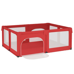 Box per Bambini con 2 Porte Rosso in Tessuto Oxford 10310