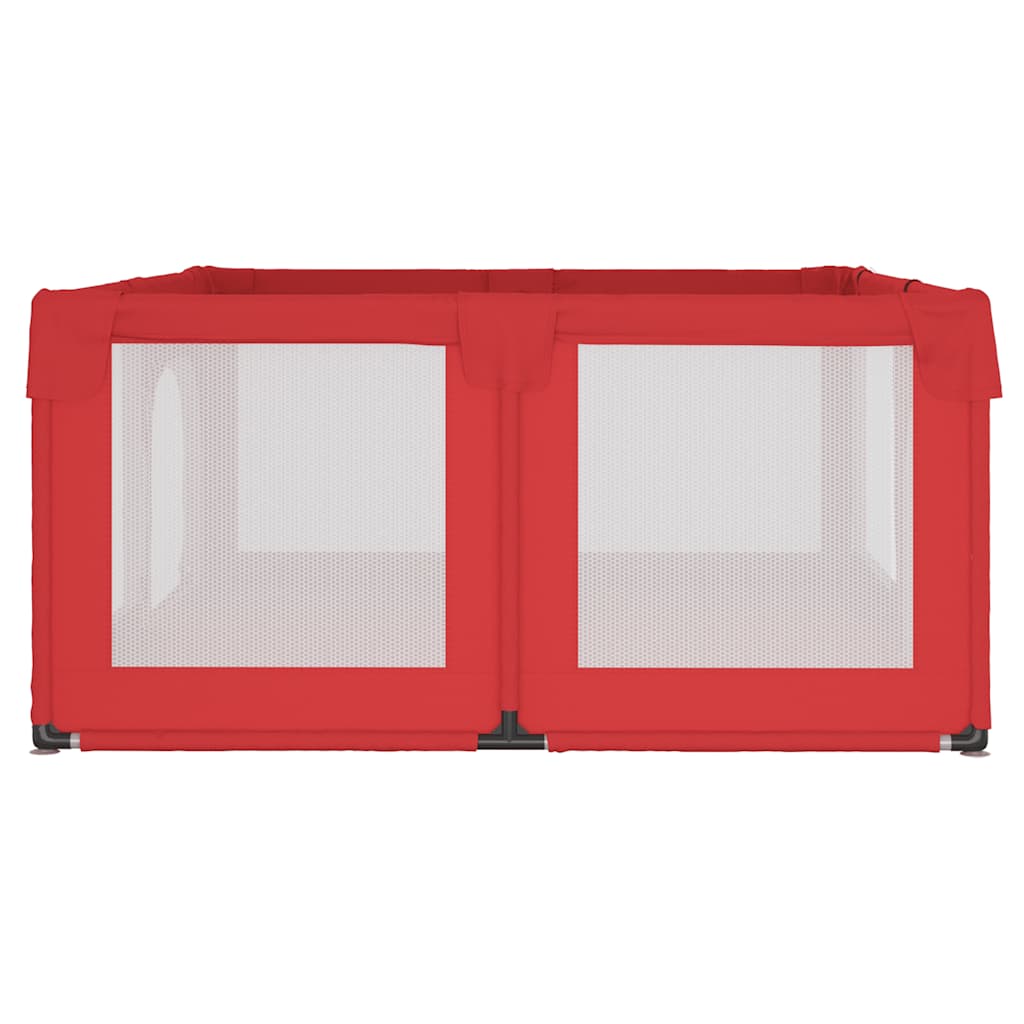 Box per Bambini con 2 Porte Rosso in Tessuto Oxford 10310