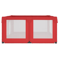 Box per Bambini con 2 Porte Rosso in Tessuto Oxford 10310