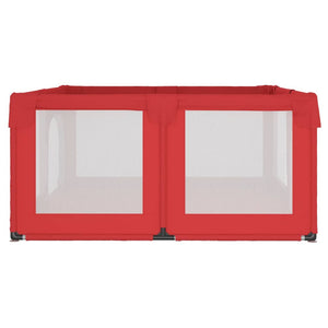 Box per Bambini con 2 Porte Rosso in Tessuto Oxford 10310