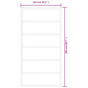 Porta Scorrevole in Vetro ESG e Alluminio 102x205 cm Nera 151016