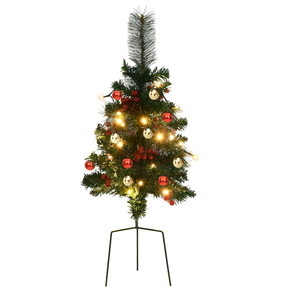 Alberi di Natale Artificiali per Viali 2 pz con LED 76 cm 332835