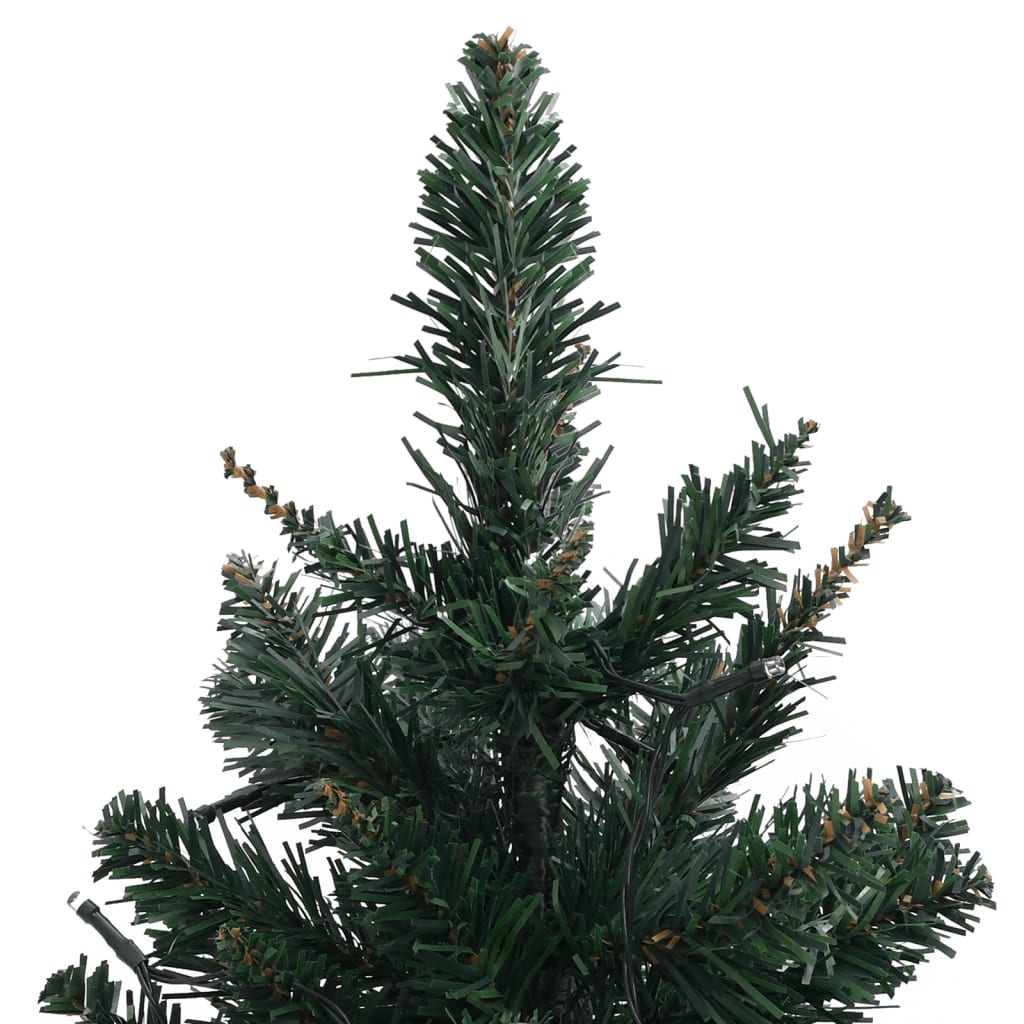 Albero di Natale Artificiale con Supporto e LED Verde 60 cm PVC cod mxl 58105