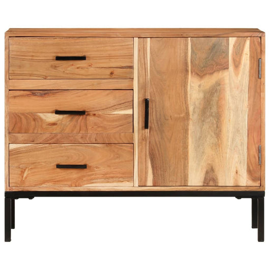 Credenza 88x30x73 cm in Legno Massello di Acacia