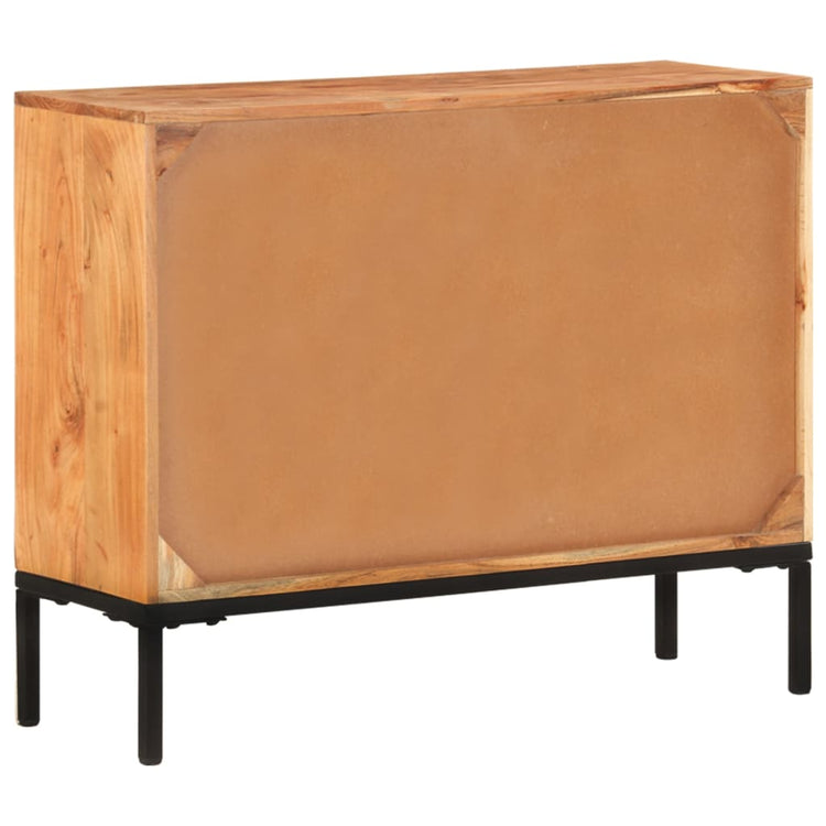 Credenza 88x30x73 cm in Legno Massello di Acacia