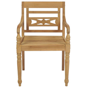 Sedie Batavia con Cuscini 4 pz in Legno Massello di Teak cod mxl 5933