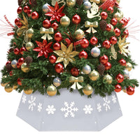 Gonna per Albero di Natale Argento e Bianco Ø68x25 cm 331305