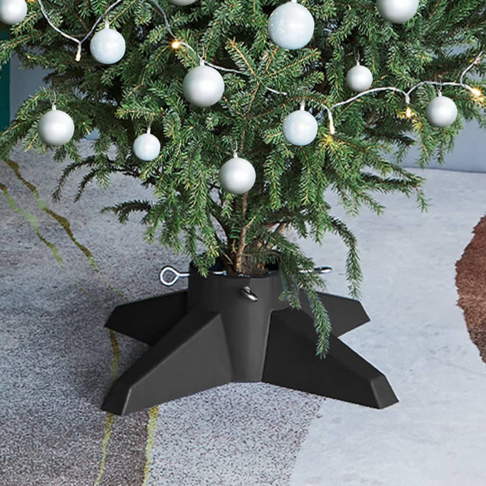 Base per Albero di Natale Grigia 55,5x55,5x15 cm 331313