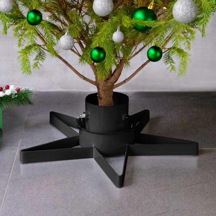 Base per Albero di Natale Nera 47x47x13,5 cm cod mxl 75117