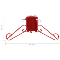 Base per Albero di Natale Rossa 58x58x21 cm cod 11331