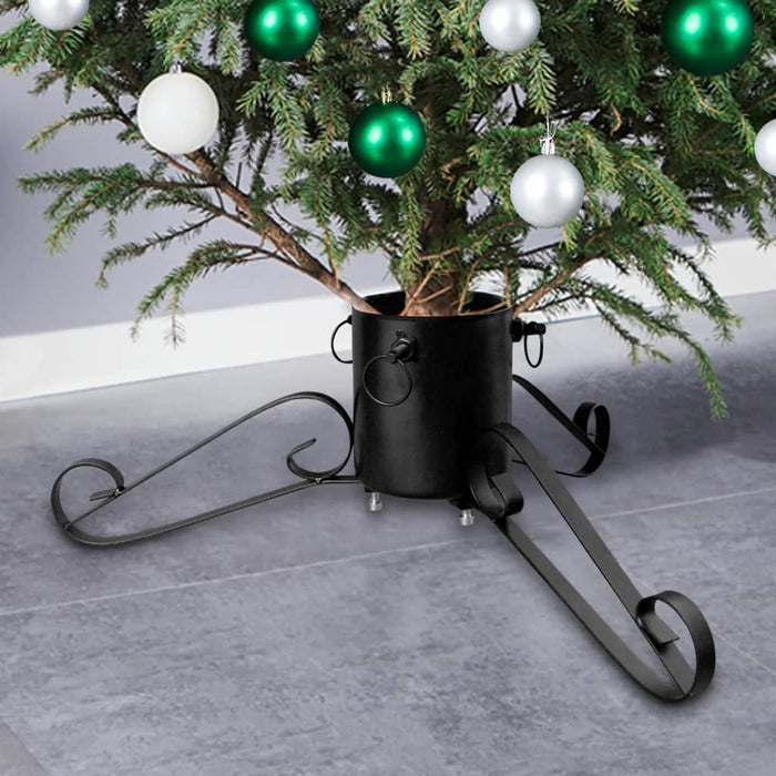 Base per Albero di Natale Nera 58x58x21 cm 331319