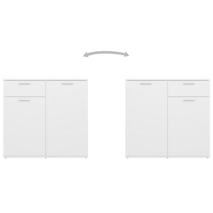 Credenza Bianca 160x36x75 cm in Truciolato