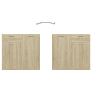 Credenza Rovere Sonoma 160x36x75 cm in Truciolato