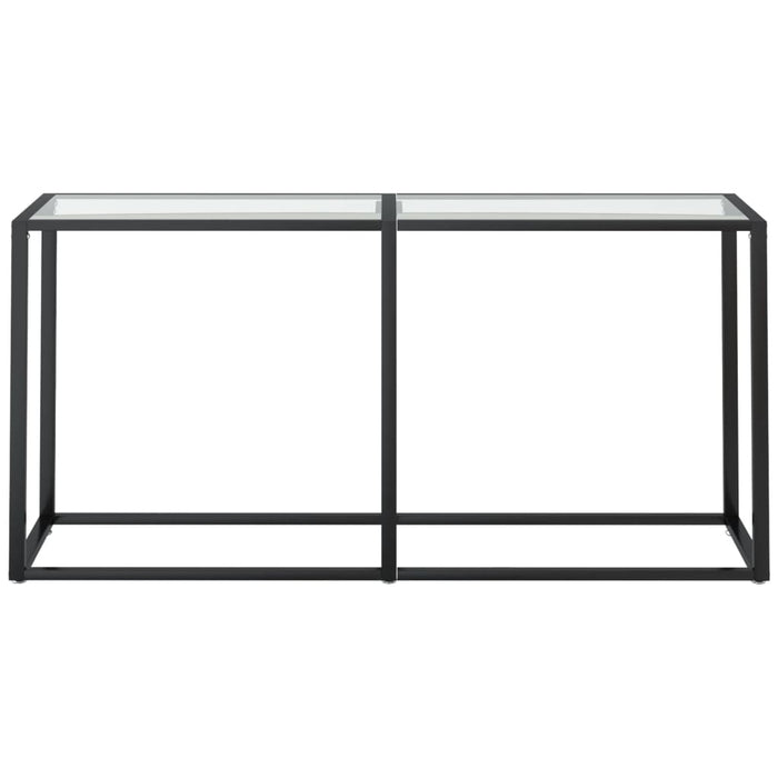 Tavolo Consolle Trasparente 160x35x75,5 cm in Vetro Temperato cod mxl 71653