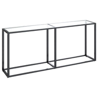 Tavolo Consolle Trasparente 180x35x75,5 cm in Vetro Temperato 331682