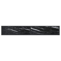 Tavolo Consolle Marmo Nero 220x35x75,5 cm in Vetro Temperato 331693