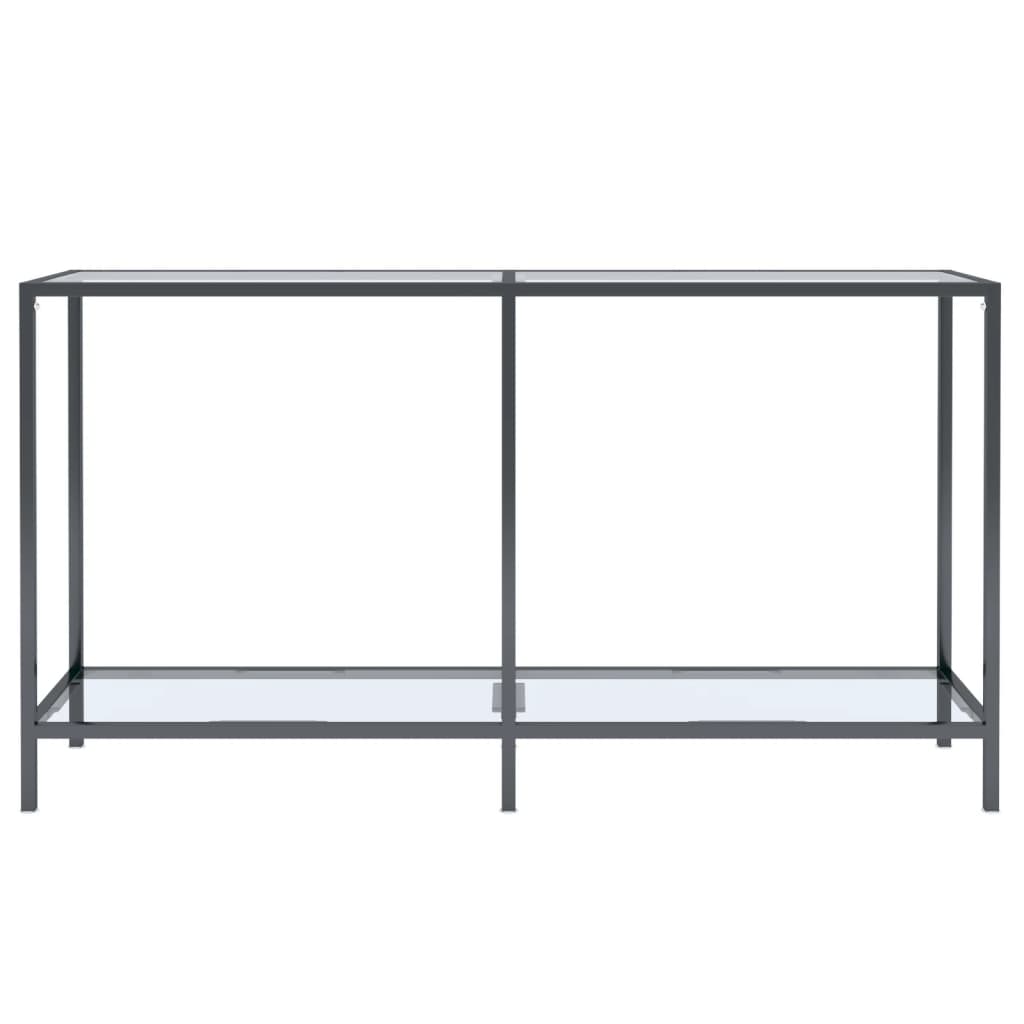 Tavolo Consolle Trasparente 140x35x75,5 cm in Vetro Temperato cod mxl 20376