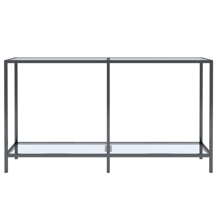 Tavolo Consolle Trasparente 140x35x75,5 cm in Vetro Temperato cod mxl 20376