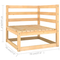 Set Divani da Giardino 8 pz in Legno Massello di Pino cod mxl 40199