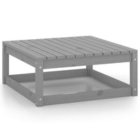 Set Divani da Giardino 6 pz Grigio in Legno Massello di Pino 3075331