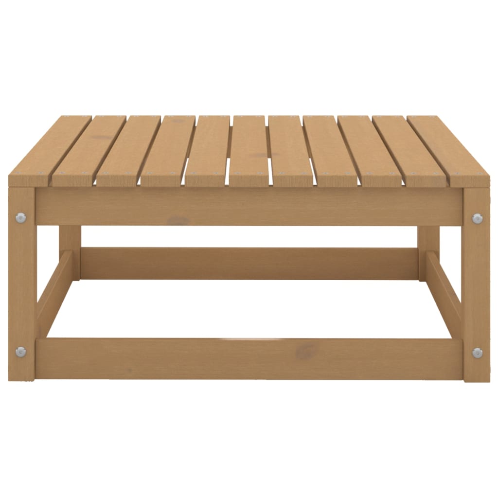 Set Divani da Giardino 8 pz Miele in Legno Massello di Pino 3075372