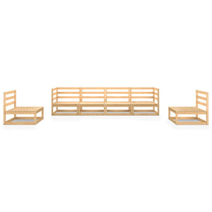 Set Divani da Giardino 6 pz in Legno Massello di Pino 3075399