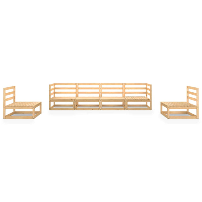 Set Divani da Giardino 6 pz in Legno Massello di Pino 3075399