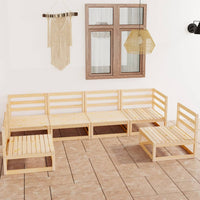 Set Divani da Giardino 6 pz in Legno Massello di Pino 3075399