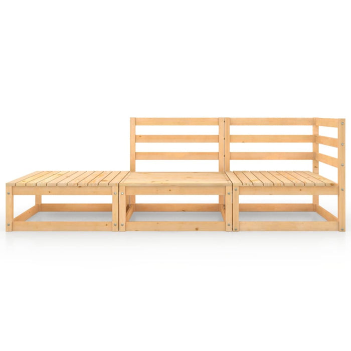 Set Divani da Giardino 4 pz in Legno Massello di Pino cod mxl 43308