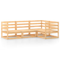 Set Divani da Giardino 4 pz in Legno Massello di Pino 3075544