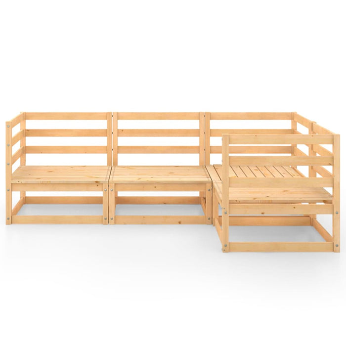 Set Divani da Giardino 4 pz in Legno Massello di Pino 3075544