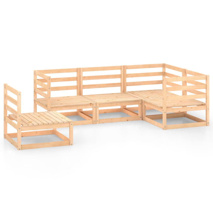 Set Divani da Giardino 5 pz in Legno Massello di Pino 3075574