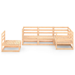 Set Divani da Giardino 5 pz in Legno Massello di Pino 3075574