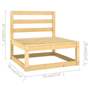 Set Divani da Giardino 5 pz in Legno Massello di Pino 3075574