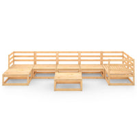 Set Divani da Giardino 8 pz in Legno Massello di Pino 3075699