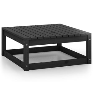 Set Divani da Giardino 14 pz Nero in Legno Massello di Pino cod mxl 37665