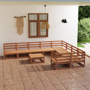 Set Divani da Giardino 10 pz in Massello di Pino  cod mxl 37137