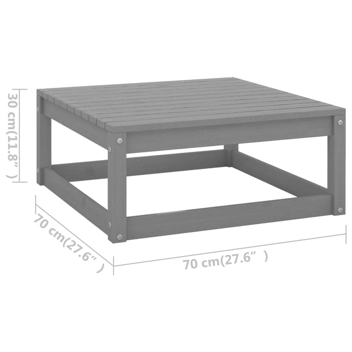 Set Divani da Giardino 11 pz in Legno Massello di Pino 3076001