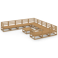 Set Divani da Giardino 12 pz in Legno Massello di Pino 3076022