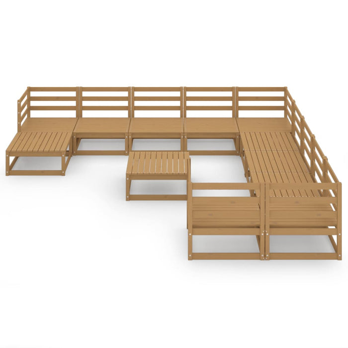 Set Divani da Giardino 12 pz in Legno Massello di Pino cod mxl 37201