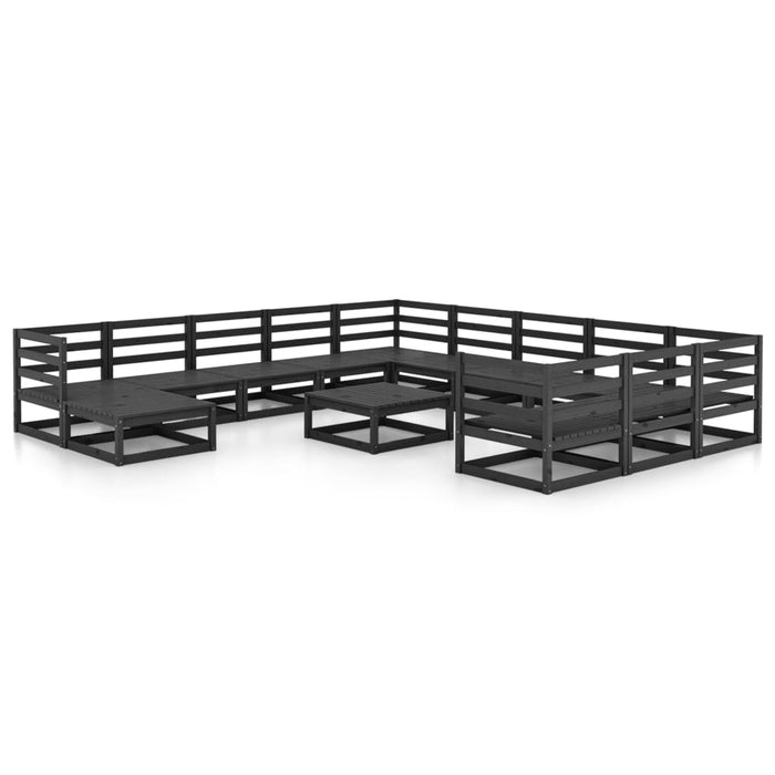 Set Divani da Giardino 13 pz in Legno Massello di Pino cod mxl 37207